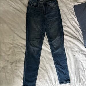 American Eagle Outfitters High Rise Dark Blue Jeans